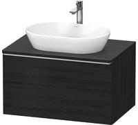 Duravit D-Neo, sous-lavabo en console suspendu, 800x459x550mm, 1x tiroir, avec poignée acier inox brossé, DE4947070160000, Couleur: Décor chêne noir mat