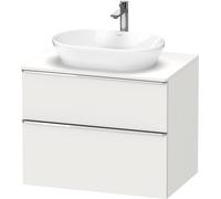 Duravit D-Neo, sous-lavabo en console suspendu, 800x664x550mm, 1x tiroir, 1x tiroir, avec poignée chrome, DE4967010180000, Couleur: Décor blanc mat