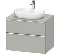 Duravit D-Neo, sous-lavabo en console suspendu, 800x664x550mm, 1x tiroir, 1x tiroir, avec poignée chrome, DE4967010070000, Couleur: DÃ©cor gris bÃ©ton mat