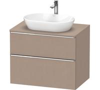 Duravit D-Neo, sous-lavabo en console suspendu, 800x664x550mm, 1x tiroir, 1x tiroir, avec poignée chrome, DE4967010750000, Couleur: Décor lin mat
