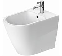 Duravit D-Neo support Bidet 2295100000 37x65cm, avec trou pour robinetterie, trop-plein, plage de robinetterie, blanc