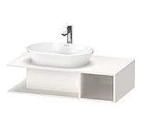 Duravit D-Neo Table de toilette DE492902222 100 x 55 cm, Blanc Brillant , mural, 2000 compartiment, 2000 plaque de console