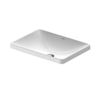 Duravit D-Neo - Vasque à encastrer 60x44 cm, sans trou pour robinetterie, blanc 0358600079