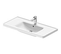 Duravit D-Neo vasque pour meuble 2367100000 100,5 x 48 cm, avec trou pour robinetterie, avec trop-plein, avec banc pour robinetterie