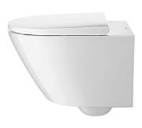 Duravit D-Neo WC suspendu à fond creux 25770900001 sans rebord, Durafix inclus, blanc wondergliss
