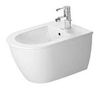 Duravit Darling Nouveau mur Bidet 2249150000 avec trou pour robinet, avec trop-plein, blanc