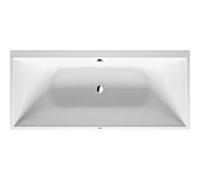 Duravit DuraSquare baignoire rectangulaire 700428000000000 180 x 80 x 46 cm, coin droit, avec cadre, 2 dossiers 700428000000000 , blanc