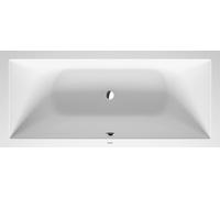 Duravit DuraSquare Baignoires à encastrer, rectangulaire, avec bâti-support, 2 pans de dos, 1800x800mm, blanc mat, 700426000000000