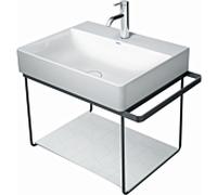 Duravit DuraSquare console en métal 0031024600, pour lavabo 235360, noir mat