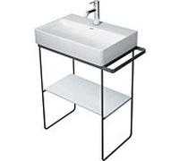 Duravit DuraSquare console en métal 0031134600 66,5x38,1cm, sur pied, noir mat