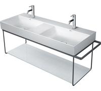 Duravit DuraSquare console en métal 126,5x45,1cm, pour lavabo 235312, montage mural, 0031184600, Couleur: Noir Mat