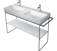 Duravit DuraSquare console en métal 126,5x45,1cm, pour lavabo 235312, sur pied, 0031174600, Couleur: Noir Mat