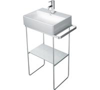 Duravit Console métal DuraSquare 0031091000 51,6x33,3 cm chrome sur pied pour lavabo 073245