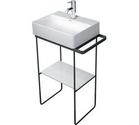 Duravit DuraSquare console en métal 51,6x33,3cm, pour lavabo 073245, sur pied, 0031094600, Couleur: Noir Mat