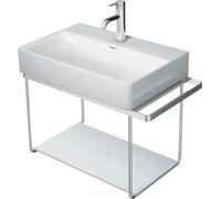 Duravit DuraSquare console en métal 66,5x38,1cm, pour lavabo 235660, porte-serviettes, montage mural, 0031141000, Couleur: chrome