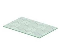 Duravit DuraSquare insert en verre 0099648200 ligne Cubic, pour console métallique 003101 ou 003102