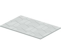 Duravit DuraSquare insert en verre 420x264 mm, pour console métallique 003109/003110, 0099668200, Couleur: Ligne cubique