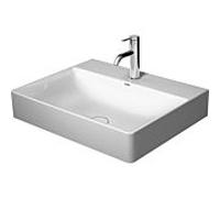 Duravit DuraSquare lavabo 23536000701 blanc wondergliss, 60x47cm, sans trou pour robinetterie