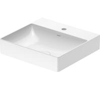 Duravit DuraSquare meuble vasque poncé 2353500071 50x47cm, sans trop-plein, avec 2000 robinetterie, trou robinetterie blanc