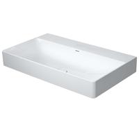 Duravit DuraSquare vasque pour meuble 2353800070 80 x 47 cm, sans trop-plein, avec plage de robinetterie, sans trou pour robinetterie, blanc