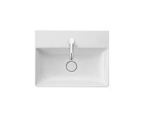 Duravit DuraSquare lavabo 50x40 cm rectangulaire classique-de meuble blanc brillant 2356500071