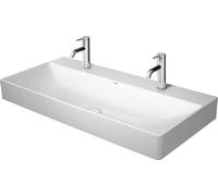 Duravit DuraSquare lavabo pour meuble, 100x47cm, sans trou pour robinet, sans trop-plein, dessous poncé et émaillé, 2353100079, Couleur: Blanc