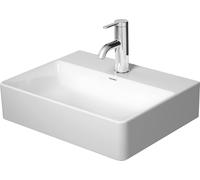 Duravit DuraSquare lave-mains, 45x35cm, 1 trou pour robinet, sans trop-plein, dessous émaillé, 0732450041, Couleur: blanc