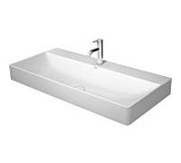 Duravit DuraSquare lavabo 2353100071 blanc, 100x47cm, poli, sans débordement