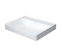 Duravit DuraSquare poser 2354600070 blanc, 60x47cm, sans trou pour robinetterie, paroi arrière vitrée