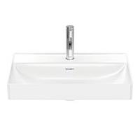 Duravit DuraSquare vasque à poser sol 2354600041 60x47cm, sans trop-plein, avec banc à trou pour robinetterie, trou pour robinetterie 2000 , blanc
