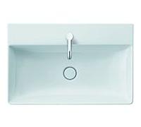 Duravit DuraSquare meuble vasque 23538000411 80 x 47 cm, sans trop-plein, avec 2000 robinetterie, trou robinetterie blanc WonderGliss