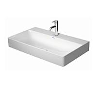 Duravit DuraSquare vasque pour meuble 23538000701 80 x 47 cm, sans trop-plein, avec plage de robinetterie, sans trou pour robinetterie, blanc WonderGliss