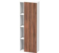 Duravit DuraStyle Armoire haute 1238, 1 porte battante, charnières à droite, hauteur : 1400mm, profondeur : 240mm, DS1238R7918, Couleur: Décor Naturel Noyer / Décor Blanc Mat