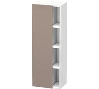 Duravit DuraStyle Armoire haute 1239, 1 porte battante, charnières à gauche, hauteur : 1400mm, profondeur : 360mm, DS1239L4318, Couleur: Basalte Matt / Blanc Matt