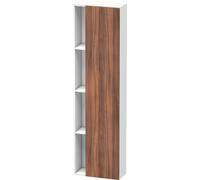Duravit DuraStyle Armoire haute 1248, 1 porte battante, charnières à droite, hauteur : 1800mm, profondeur : 240mm, DS1248R7918, Couleur: Décor Naturel Noyer / Décor Blanc Mat