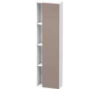 Duravit DuraStyle Armoire haute 1248, 1 porte battante, charnières à droite, hauteur : 1800mm, profondeur : 240mm, DS1248R4318, Couleur: Basalte Matt / Blanc Matt