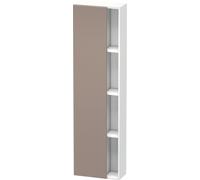 Duravit DuraStyle Armoire haute 1248, 1 porte battante, charnières à gauche, hauteur : 1800mm, profondeur : 240mm, DS1248L4318, Couleur: Basalte Matt / Blanc Matt