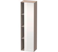 Duravit DuraStyle DS1249R2243 50x36x180cm, porte à droite, blanc haute brillance / basalte mat