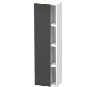 Duravit DuraStyle Armoire haute 1249, 1 porte battante, charnières à gauche, hauteur : 1800mm, profondeur : 360mm, DS1249L4918, Couleur: Décor Graphite Mat / Blanc Mat Décor Mat