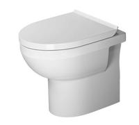 Duravit DuraStyle Basic - WC à poser avec abattant softclose, sortie par arrière, Rimless, blanc alpin 41840900A1