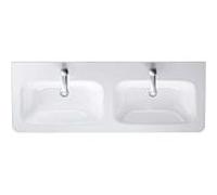 Duravit DuraStyle double vasque 2338130000 130 x 48 cm, blanc, 1 trou pour la robinetterie