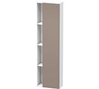 Duravit DuraStyle Armoire haute 1248, 1 porte battante, charnières à droite, hauteur : 1800mm, profondeur : 240mm, DS1248R4318, Couleur: Basalte Matt / Blanc Matt