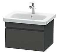 Duravit Meuble sous-lavabo DuraStyle DS638004949 – graphite mat, 58×44,8×39,8cm, 1 tiroir, suspendu