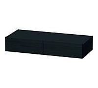Duravit DuraStyle étagère tiroir DS827001616 100 x 44 cm, 2 tiroirs, chêne noir, avec support console