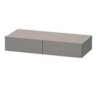 Duravit DuraStyle étagère tiroir DS827004343 100 x 44 cm, 2 tiroirs, basalte mat, avec support console