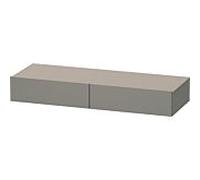 Duravit DuraStyle étagère tiroir DS827104343 120 x 44 cm, 2 tiroirs, basalte mat, avec support console
