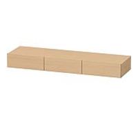 Duravit DuraStyle étagère tiroir DS827203030 150 x 44 cm, 3 tiroirs, chêne naturel, avec support console