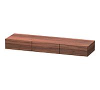 Duravit DuraStyle étagère tiroir DS827207979 150 x 44 cm, 3 tiroirs, noyer naturel, avec support console