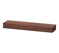 Duravit DuraStyle étagère tiroir DS827302121 180 x 44 cm, 3 tiroirs, noyer foncé, avec support console