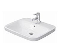 Duravit DuraStyle bassin encastré 0374620000 61,5 x 49,5 cm, blanc, l' installation d' en haut, 1 trou de coulée